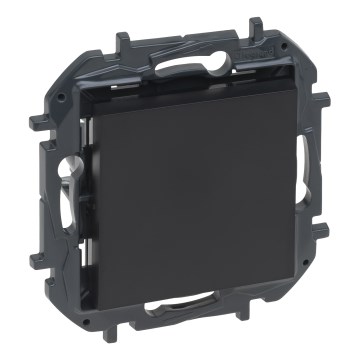 Legrand - Interruttore unipolare 1 modulo senza cornice NILOE STEP nero