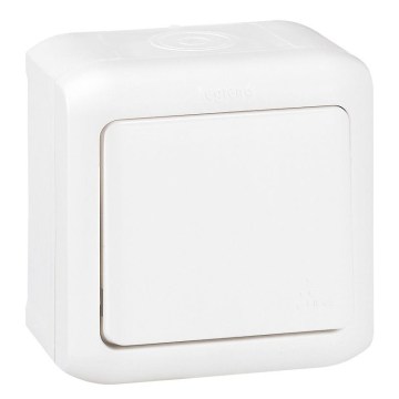 Legrand - Interruttore unipolare a parete n. 1 FORIX IP44 bianco