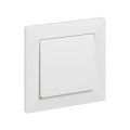 Legrand - Interruttore unipolare n. 1/0 con cornice SUNO bianco