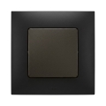 Legrand - Interruttore unipolare n. 1 con cornice NILOE nera