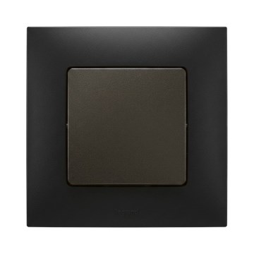 Legrand - Interruttore unipolare n. 1 con cornice NILOE nera
