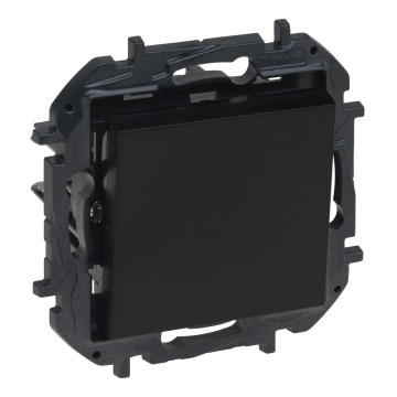 Legrand - Interruttore unipolare senza cornice n. 1/0 NILOE STEP nero