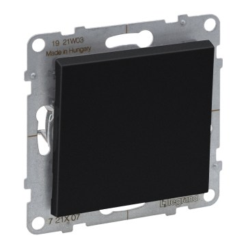 Legrand - Interruttore unipolare senza cornice n. 1/0 SUNO nero