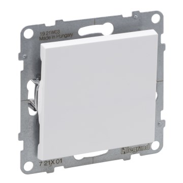 Legrand - Interruttore unipolare senza cornice n. 1 SUNO bianco