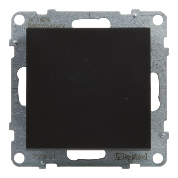 Legrand - Interruttore unipolare senza cornice n. 1 SUNO nero