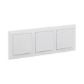 Legrand - Interruttore unipolare triplo n. 1 con cornice SUNO bianco