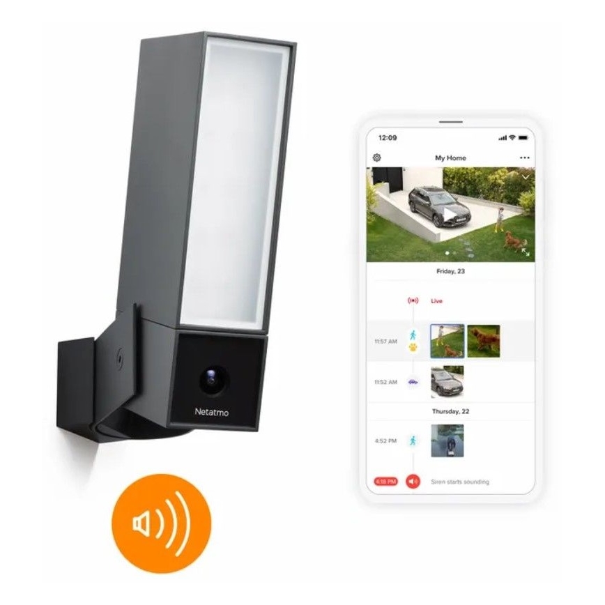 Legrand NOC-PRO - Telecamera da esterno con illuminazione a LED Full HD 1080p 230V Wi-Fi IPX6