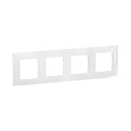 Legrand - Placca 4 posti NILOE bianca
