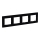Legrand - Placca 4 posti NILOE STEP nera