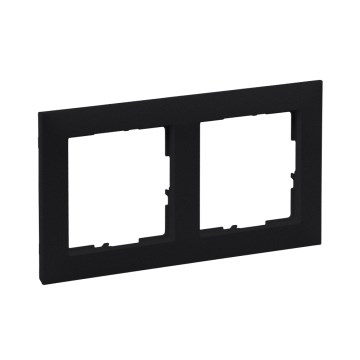 Legrand - Placca doppia SUNO nera