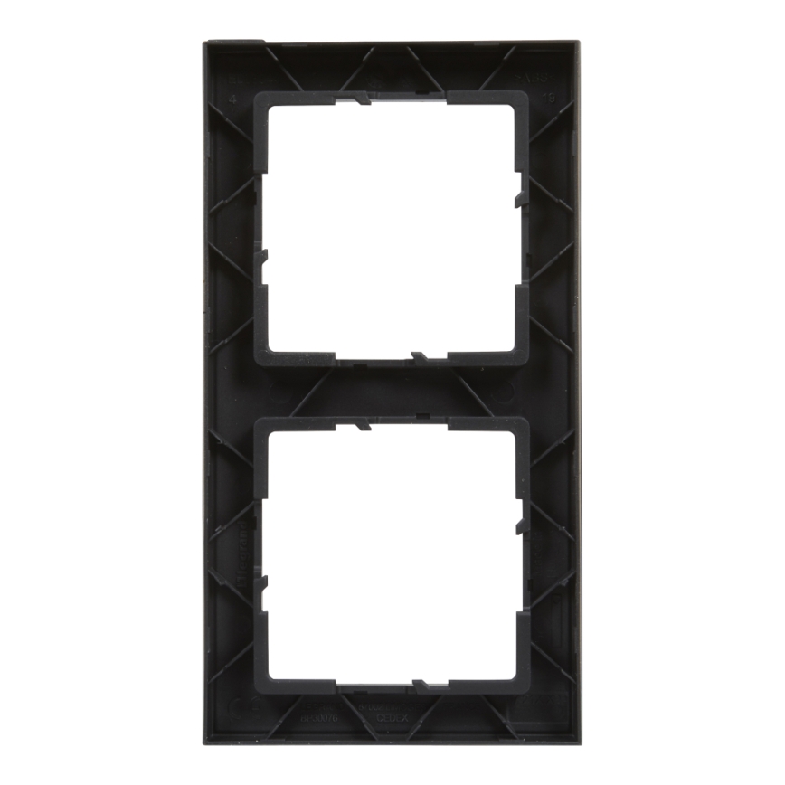 Legrand - Placca doppia SUNO nera