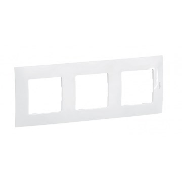 Legrand - Placca tripla NILOE bianca