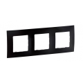Legrand - Placca tripla NILOE nera