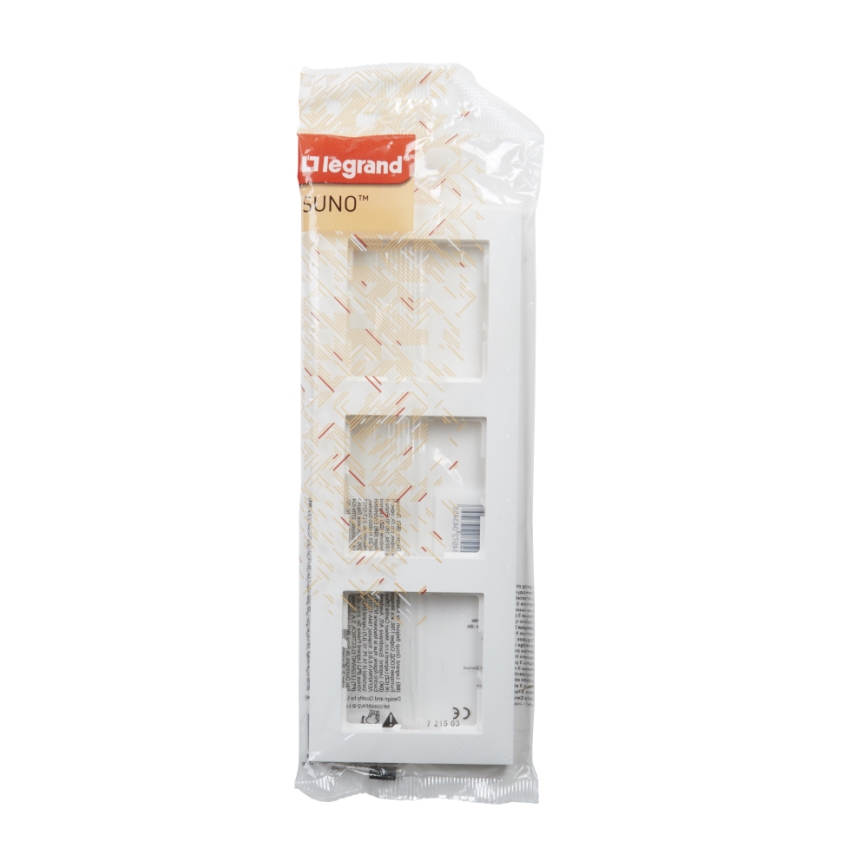 Legrand - Placca tripla SUNO bianca