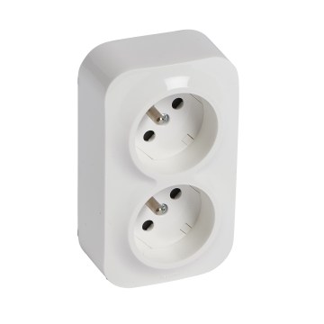 Legrand - Presa a muro doppia domestica FORIX 250V bianca