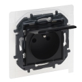 Legrand - Presa da esterno senza placca 250V/16A NILOE STEP IP44 nera