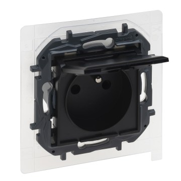 Legrand - Presa da esterno senza placca 250V/16A NILOE STEP IP44 nera