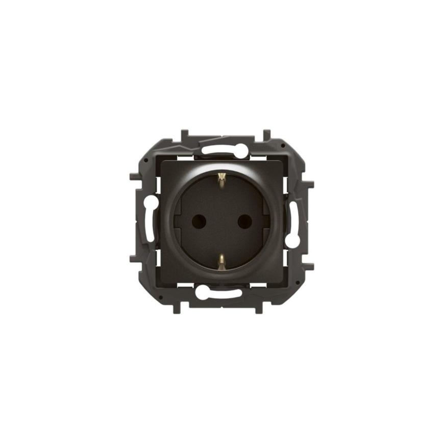 Legrand - Presa domestica SCHUKO 250V/16A NILOE nera