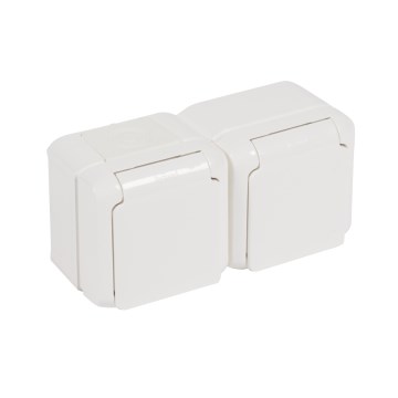 Legrand - Presa doppia domestica 250V/16A FORIX IP44 bianca