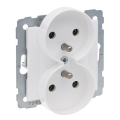 Legrand - Presa doppia per uso domestico senza cornice 250V/16A SUNO bianca