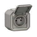 Legrand - Presa esterna 250V/16A PLEXO IP55 grigia