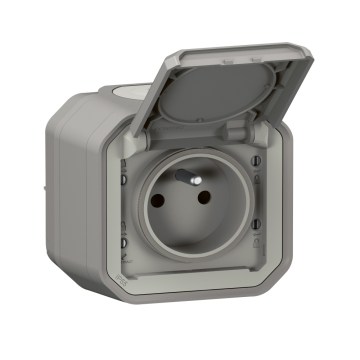Legrand - Presa esterna 250V/16A PLEXO IP55 grigia