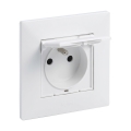 Legrand - Presa esterna con cornice NILOE STEP 250V IP44 bianca