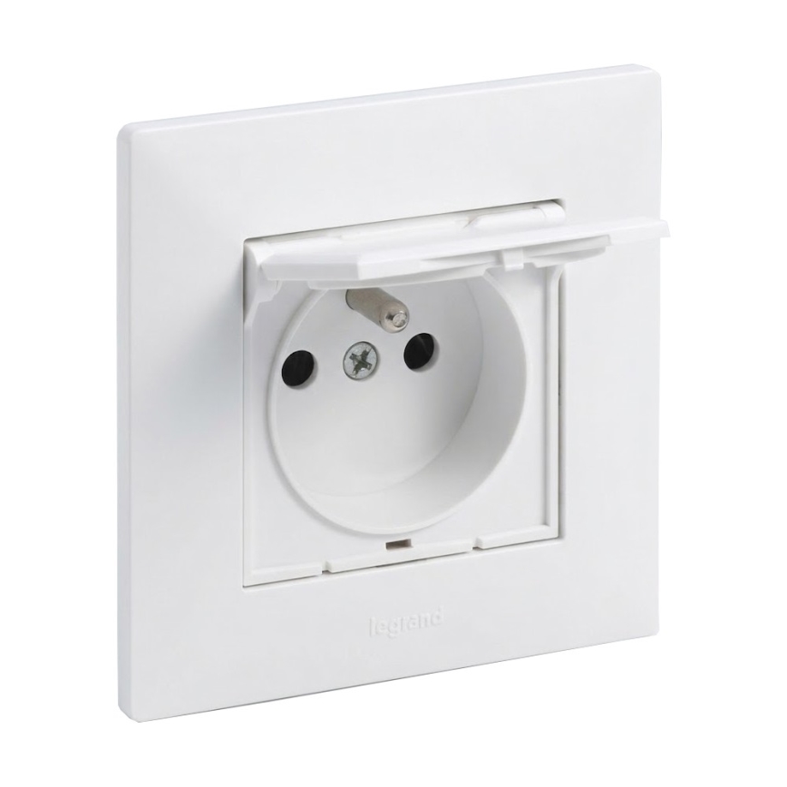 Legrand - Presa esterna per uso domestico con cornice NILOE STEP 250V IP44 bianca