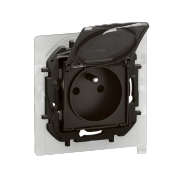 Legrand - Presa esterna per uso domestico senza cornice 250V/16A NILOE IP44 nera
