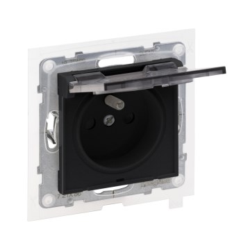Legrand - Presa esterna senza cornice 250V/16A NILOE STEP IP44 nera