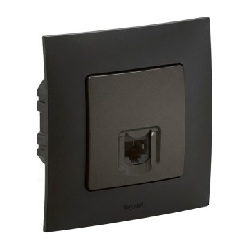 Legrand - presa Ethernet RJ45 con cornice NILOE nera