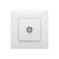 Legrand - presa TV con cornice NILOE bianca