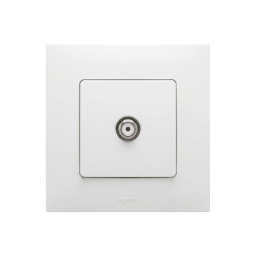 Legrand - presa TV con cornice NILOE bianca