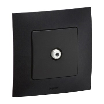 Legrand - presa TV con cornice NILOE nera
