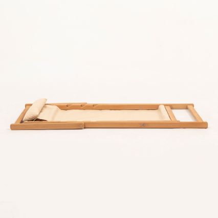 Lettino da giardino beige/hornbeam