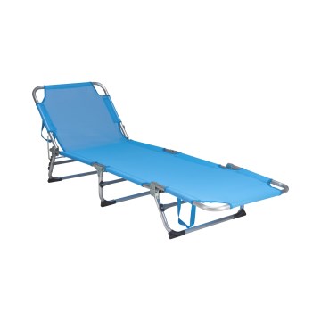 Lettino pieghevole e reclinabile SUNO 56x190 cm blu