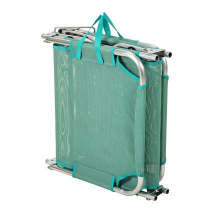 Lettino pieghevole e reclinabile SUNO 56x190 cm turchese