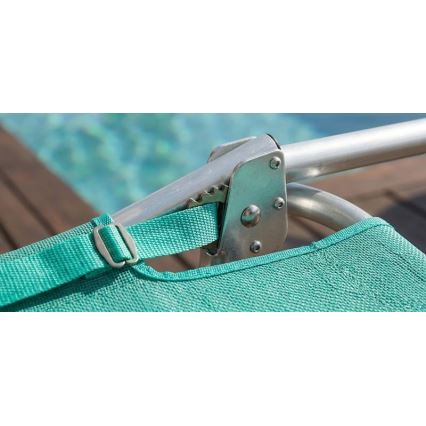 Lettino pieghevole e reclinabile SUNO 56x190 cm turchese