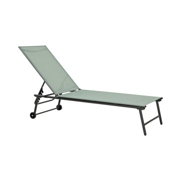 Lettino reclinabile TERA 57x185 cm verde