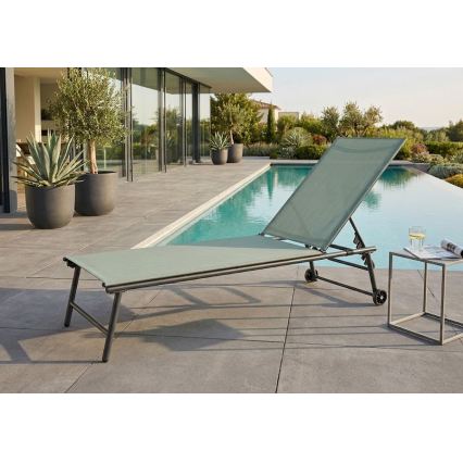 Lettino reclinabile TERA 57x185 cm verde