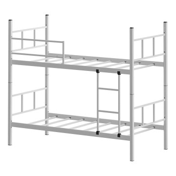 Letto a castello in metallo MAVEN 90x200 cm, bianco, portata 2 x 100 kg