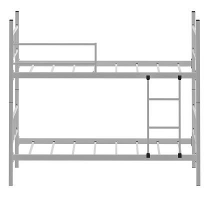Letto a castello in metallo MAVEN 90x200 cm, bianco, portata 2 x 100 kg