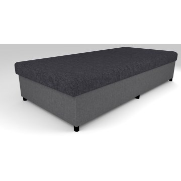 Letto da giorno imbottito con contenitore CORY 80x200 grigio