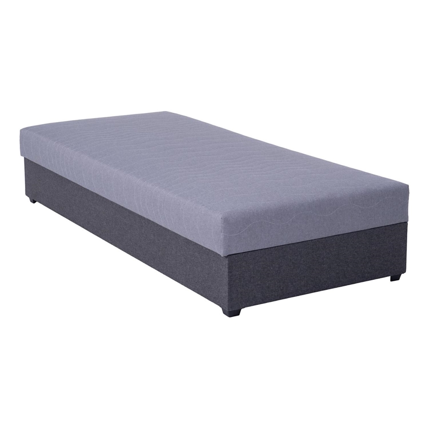 Letto da giorno imbottito con contenitore JACOB XL 90x200 cm grigio