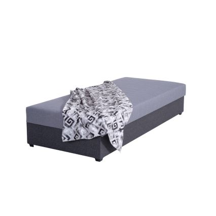 Letto da giorno imbottito con contenitore JACOB XL 90x200 cm grigio