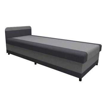 Letto da giorno imbottito con contenitore TALI 80x202 grigio/antracite