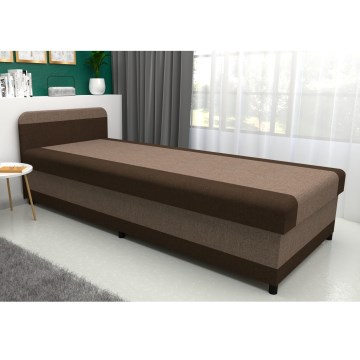 Letto da giorno imbottito con contenitore TALI 80x202 marrone/beige