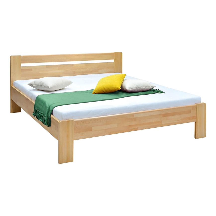 Letto doppio fatto di legno solido AMARA 180x200 cm faggio