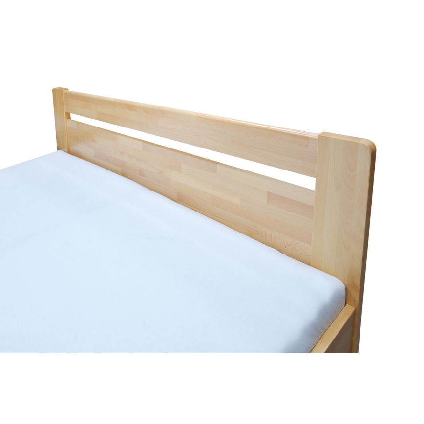 Letto doppio fatto di legno solido AMARA 180x200 cm faggio