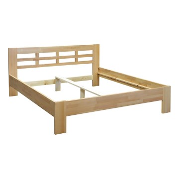 Letto doppio fatto di legno solido ANGELA 180x200 cm faggio